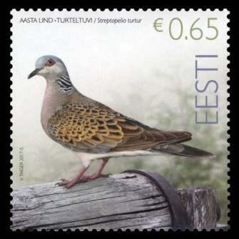 Eile ilmus 2017. aasta linnu kaelus-turteltuvi postmark 