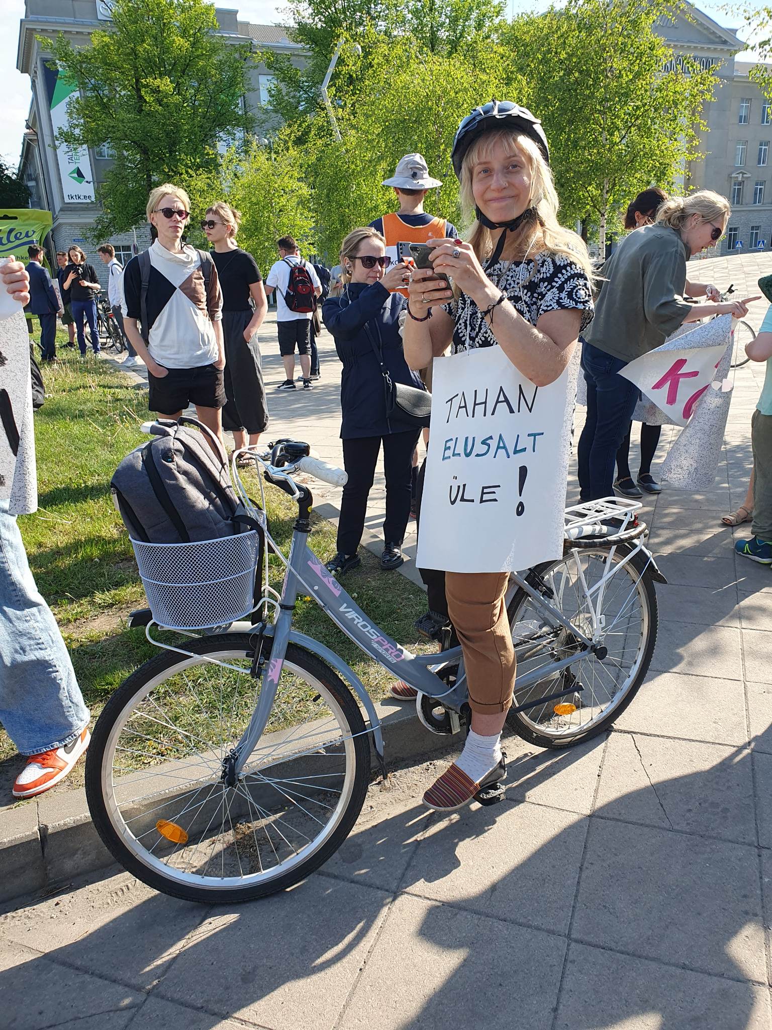 Sirly Meriküll demonstratsioonil