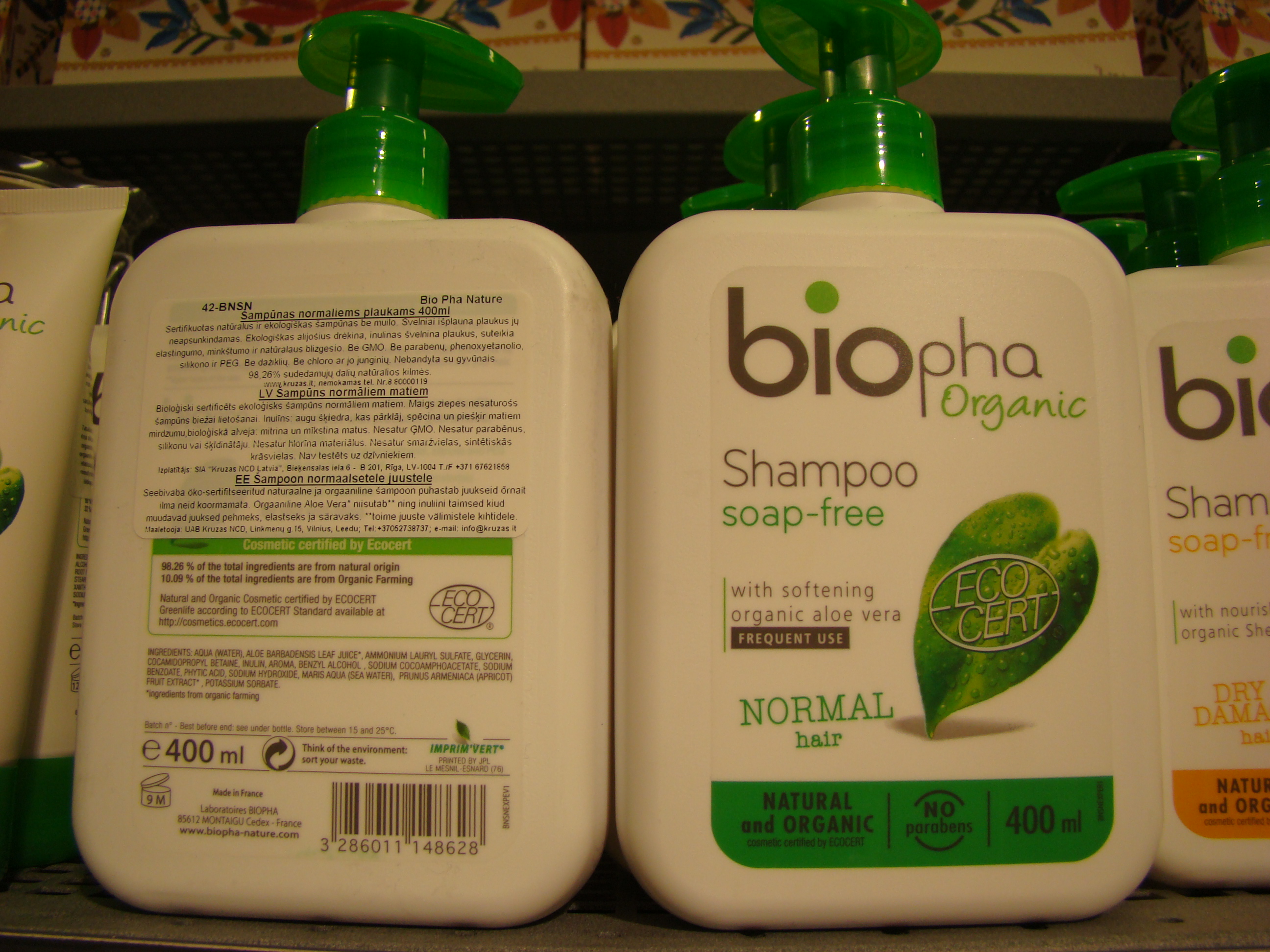 Biopha Organic šampoonid