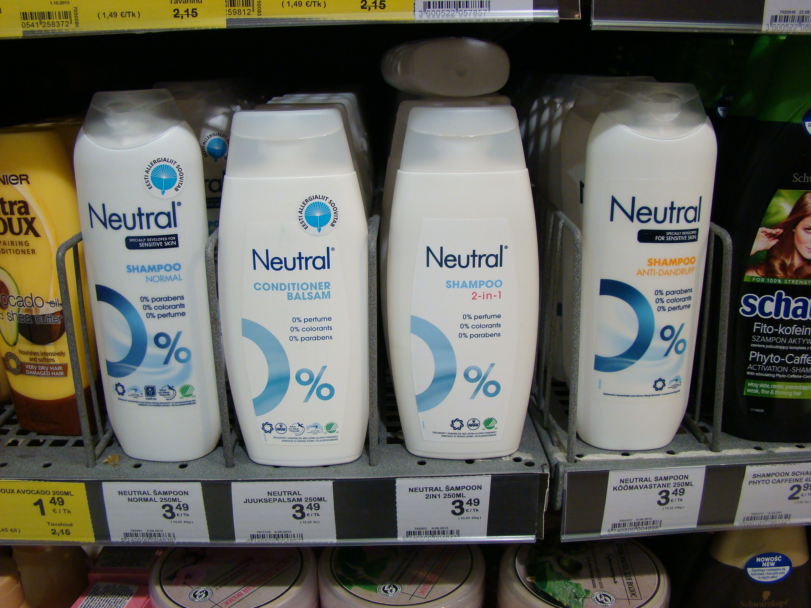 Neutral šampoonid
