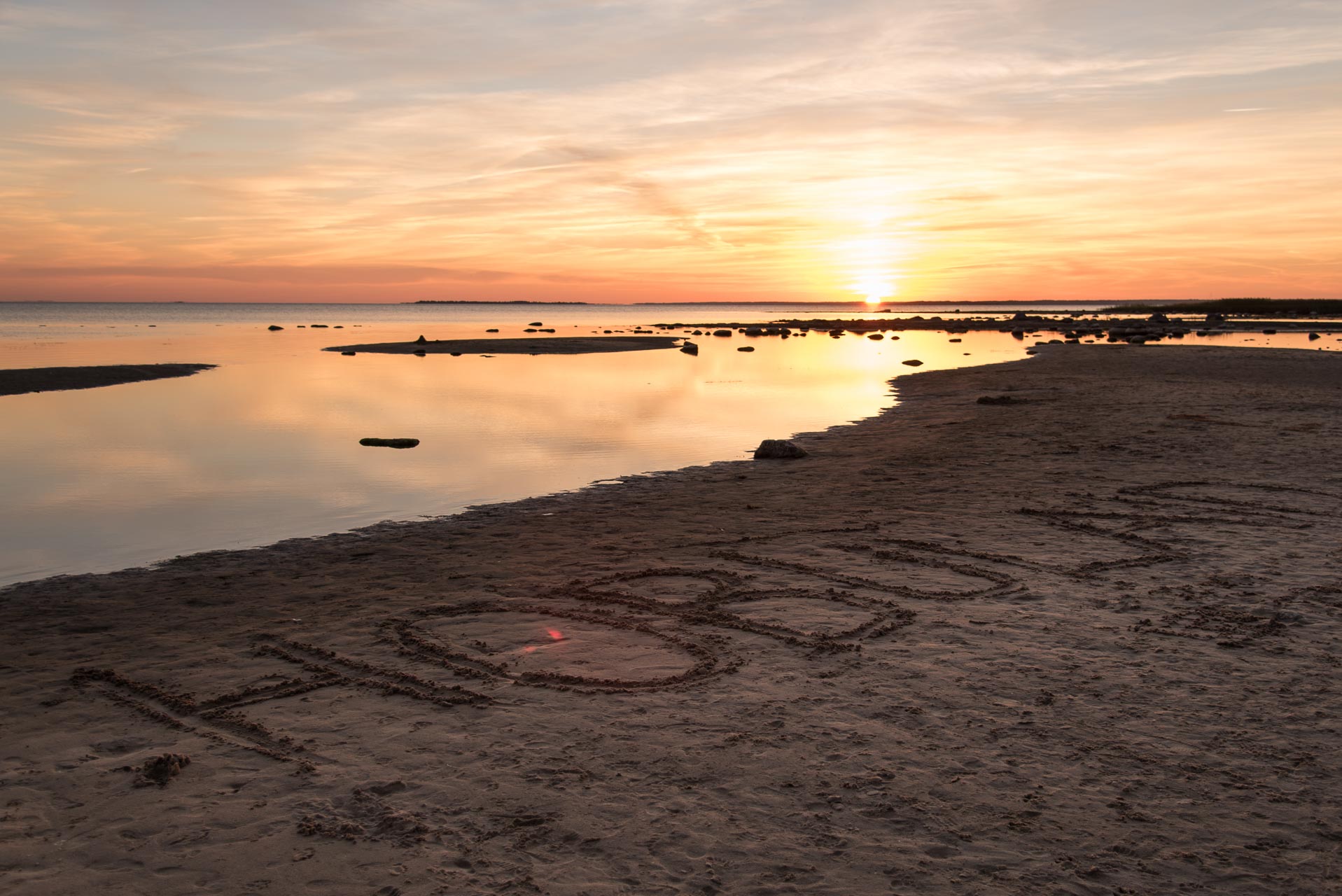 Taolist liivaranda kohtab Hobulaiul vähe, sest suur osa rannajoonest on roostikku täis kasvanud. Foto: Ülo Veldre.