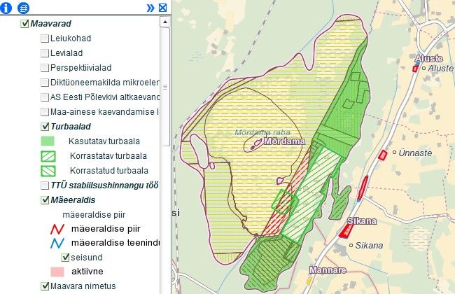 põlevkivi altkaevandatud alad